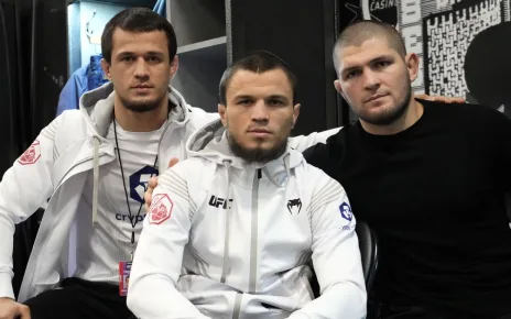 Khabib returns to UFC Abu Dhabi, corners Umar Nurmagomedov for Cory Sandhagen fight