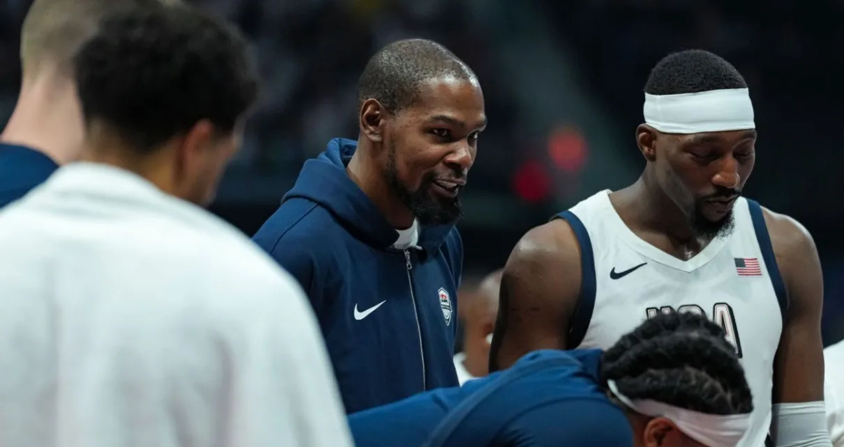 Kevin Durant practices with Team USA, questionable for South Sudan