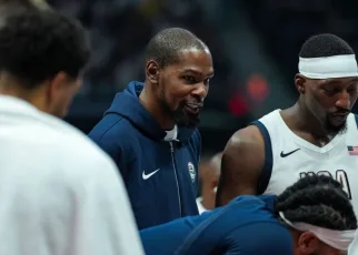 Kevin Durant practices with Team USA, questionable for South Sudan