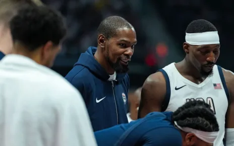 Kevin Durant practices with Team USA, questionable for South Sudan