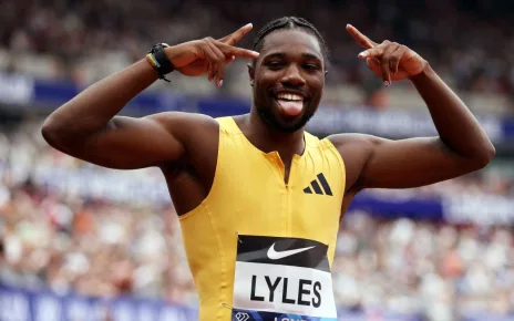 Noah Lyles runs personal best in 100m ahead of Paris Olympics