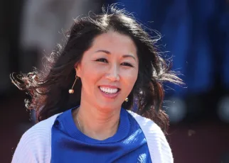 Kim Pegula at Bills practice after cardiac arrest