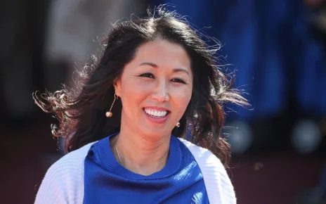 Kim Pegula at Bills practice after cardiac arrest