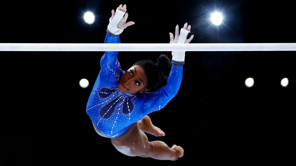 Simone Biles submits new uneven bars element for 2024 Olympics