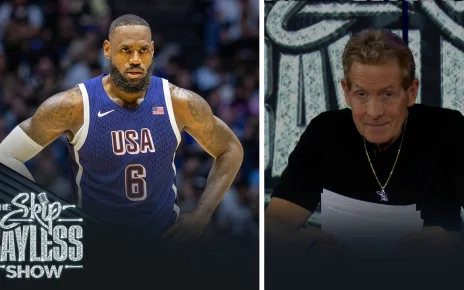 'LeBron is 39 going on 29.' — Skip Bayless on LBJ carrying Team USA in 2 of their exhibition wins