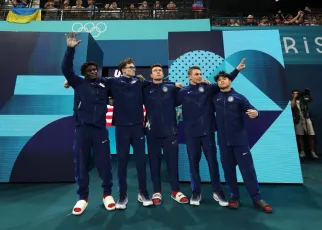 U.S. men win first team gymnastics medal since ’08; Japan gold