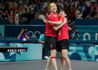 China wins Olympics table tennis mixed doubles over North Korea