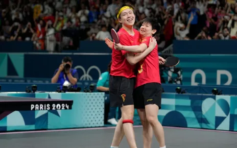 China wins Olympics table tennis mixed doubles over North Korea