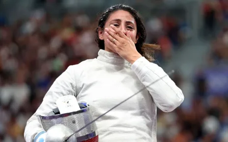 Fencer Nada Hafez reveals she competed while seven months pregnant