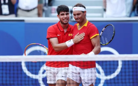 Rafael Nadal, Carlos Alcaraz reach Olympic doubles quarterfinals