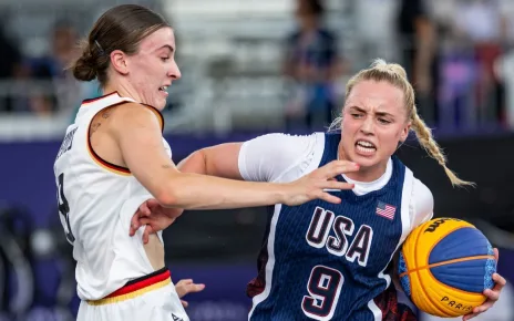 Germany tops U.S. women in Olympic pool play in 3×3 basketball