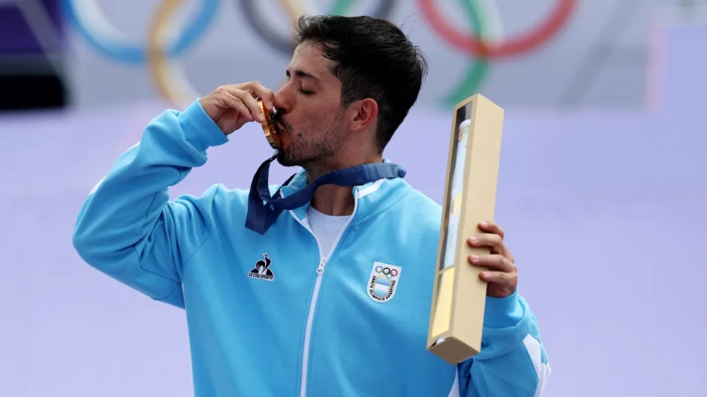 Argentina’s Jose Torres Gil wins Olympic freestyle BMX gold