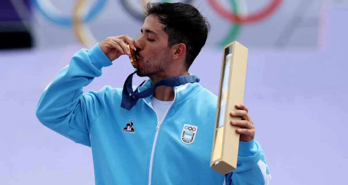 Argentina’s Jose Torres Gil wins Olympic freestyle BMX gold