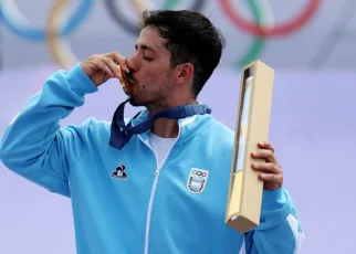 Argentina’s Jose Torres Gil wins Olympic freestyle BMX gold