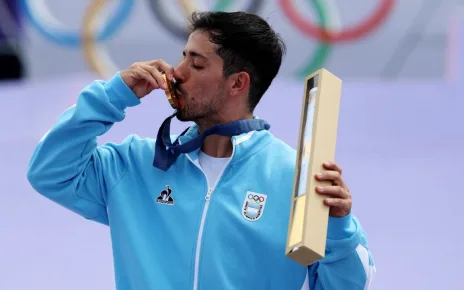 Argentina’s Jose Torres Gil wins Olympic freestyle BMX gold