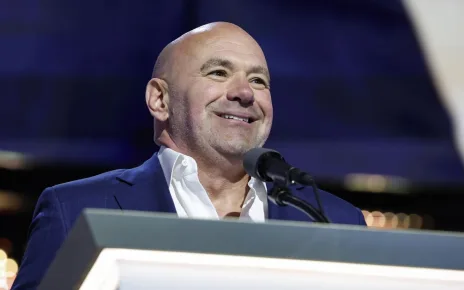 Dana White helicopters back to superyacht after Donald Trump RNC speech