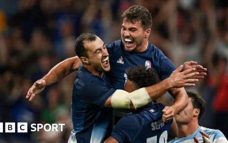 Olympics rugby sevens: France beat Argentina after Antoine Dupont, Aaron Grandidier and Andy Timo tries