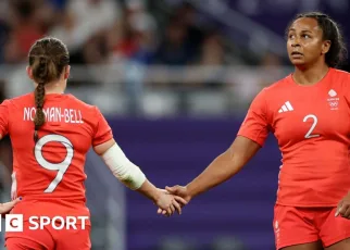 Paris 2024: GB beaten by USA in women’s rugby sevens last eight