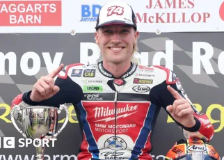 Armoy road races: Davey Todd hat-trick at county Antrim circuit