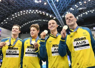 Chalmers (AUS), Dressel (USA) to Anchor 4×100 Free