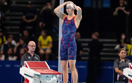 Gretchen Walsh Breaks Sarah Sjostrom’s Olympic Record With 55.38 100 Fly During Semifinals