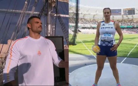 Mélina Robert-Michon and Florent Manaudou: Flag-bearers for the French delegation