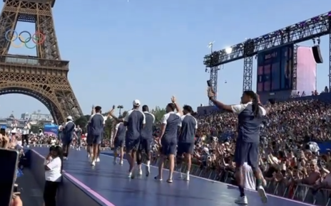 Olympic gold medallists France unveiled at Champions Park in Paris