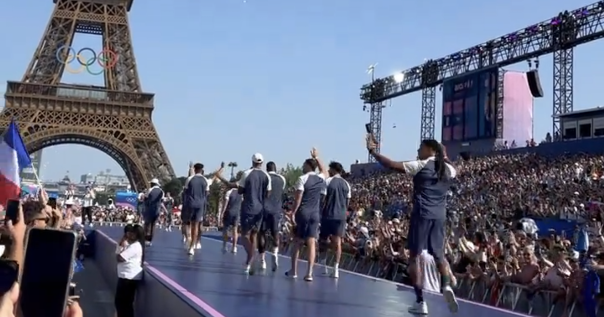 Olympic gold medallists France unveiled at Champions Park in Paris