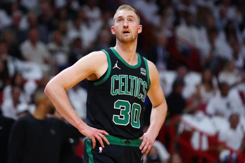 Boston Celtics sign undrafted third-year forward Sam Hauser to a four-year,  million extension