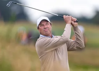 Stephen Ames leads through opening round of Senior British Open at Carnoustie