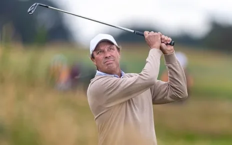 Stephen Ames leads through opening round of Senior British Open at Carnoustie