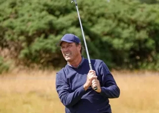 Stephen Ames sits 2 shots back of Senior British Open leader K.J. Choi at Carnoustie