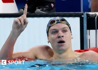 Olympic swimming: France’s Leon Marchand wins second gold in Paris