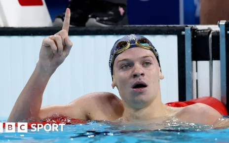 Olympic swimming: France’s Leon Marchand wins second gold in Paris