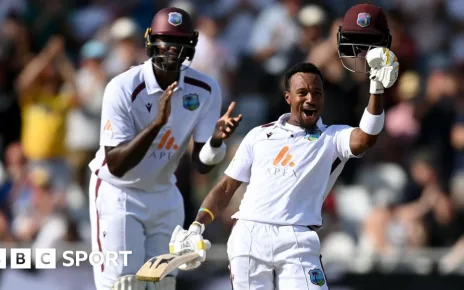 England v West Indies: Kavem Hodge hundred ignites Trent Bridge contest