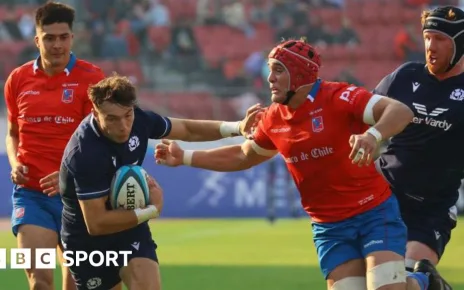 Scotland score eight tries to beat battling Chile