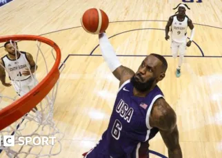 USA vs South Sudan: LeBron James helps side avoid huge shock in Olympics warm-up