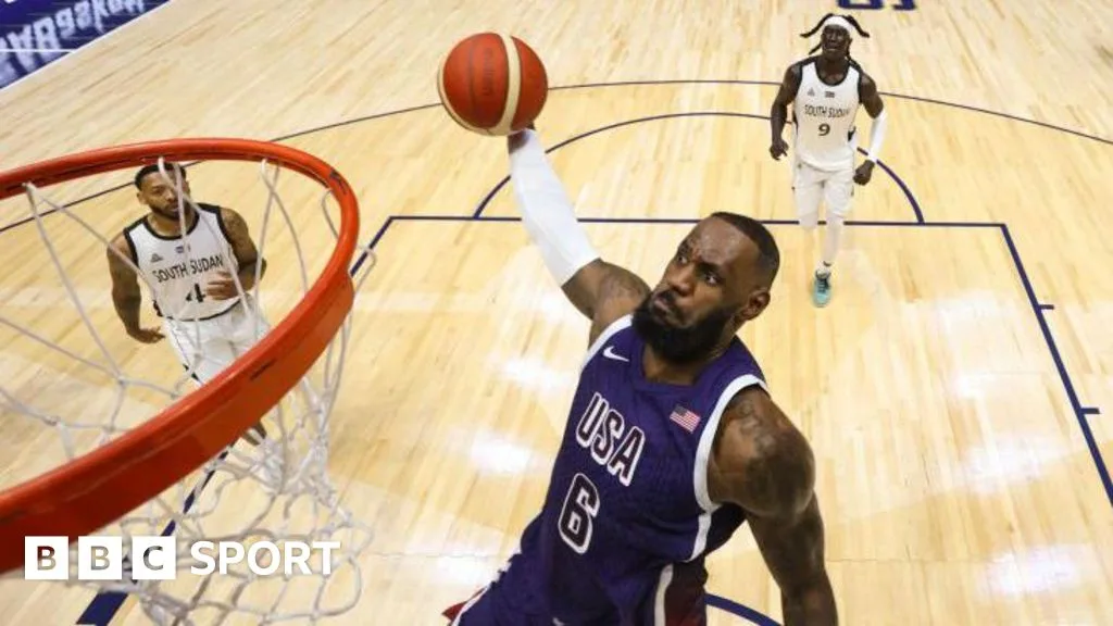 USA vs South Sudan: LeBron James helps side avoid huge shock in Olympics warm-up