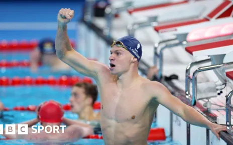 Olympic swimming: France’s Leon Marchand wins 400m medley gold in Olympic record time