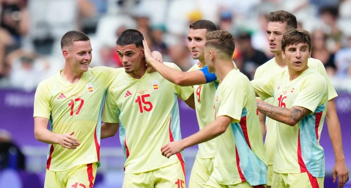 Spain men’s side cruise into Olympics quarter-finals with goals from Euro 2024 winners