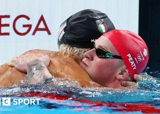 Olympics swimming: Adam Peaty takes breaststroke silver as Nicolo Martinenghi wins shock gold