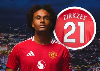 Which shirt number will Joshua Zirkzee wear at Manchester United?