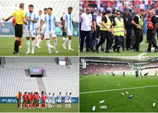 What happened during the ‘circus’ conclusion to Argentina vs Morocco at the Olympics