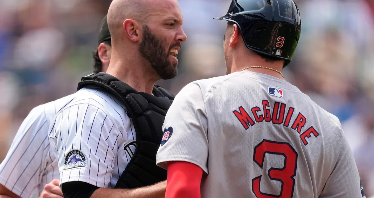 Cal Quantrill, Reese McGuire argument leads to benches clearing