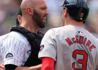 Cal Quantrill, Reese McGuire argument leads to benches clearing