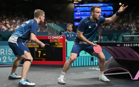 French Lebrun brothers defeated in Olympic table tennis semi-finals against China