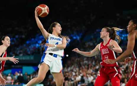 France lose to US in thrilling women’s basketball final at the Paris Games