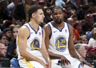 KD hilariously references Klay’s four-finger flex after Olympics win