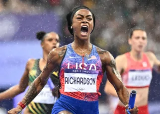 Richardson rescues US relay, Thiam wins third consecutive heptathlon gold