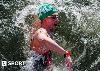 Daniel Wiffen: Olympic champion proud after ‘first and last’ open water marathon